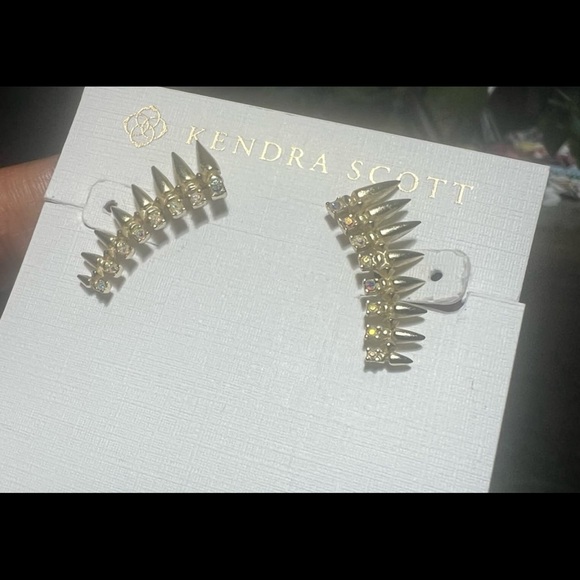 Loulou Ear Climbers In Gold from Kendrascott - rare find #605 - Picture 4 of 12